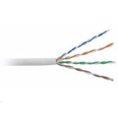 BAZAR - UTP kabel LYNX, Cat5E, drát, PVC, Dca, šedý, 100m - POŠKOZENÝ OBAL