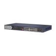 HIKVISION DS-3E0520HP-E, Full Gb switch 16x PoE (4x HI-PoE), 2x uplink RJ-45 + 2x uplink SFP, 225W, dosah až 300m