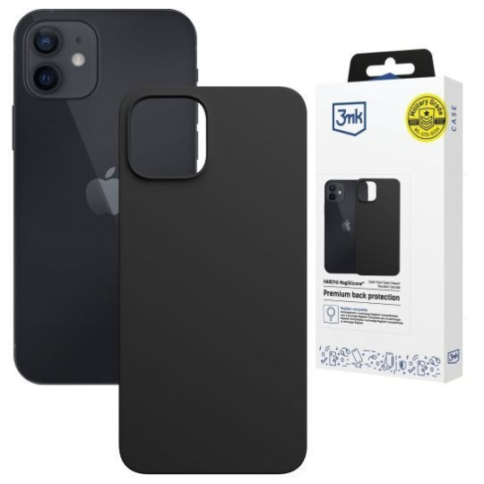 3mk Hardy MagSilicone pro Apple iPhone 12 Black