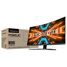 BAZAR - GIGABYTE LCD - 31.5" Gaming monitor M32UC, Prohnutý VA 1500R, 3840 x 2160 UHD, 144Hz, 3000:1, POŠKIOZENÝ OBAL