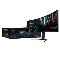BAZAR - GIGABYTE LCD - 49" Gaming monitor AORUS CO49DQ, OLED, 5120x1440 DQHD 32:9, 144Hz, 1.5M:1, POŠKOZENÝ OBAL