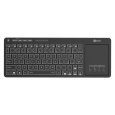 C-TECH Klávesnice WLTK-03, Bezdrátová, Touchpad, černá