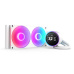 NZXT vodní chladič Kraken 280 ELITE RGB / 2x140mm RGB fan / 4-pin PWM / LCD disp. / 6 let / bílá
