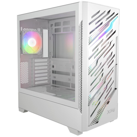 ADATA XPG case STARKER AIR BTF Mid-Tower, bez zdroje, 4x 120mm ARGB, Bílá