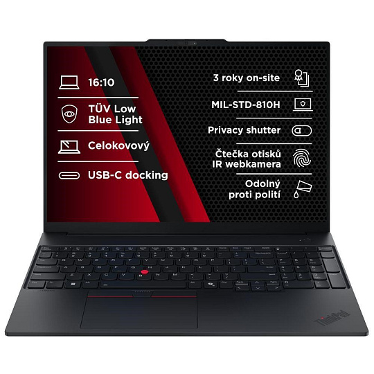 BAZAR - LENOVO NTB ThinkPad E16 AMD G3 - Ryzen5 230,16" WUXGA,16GB,512SSD,FHD+IRcam,W11H - Poškozený obal