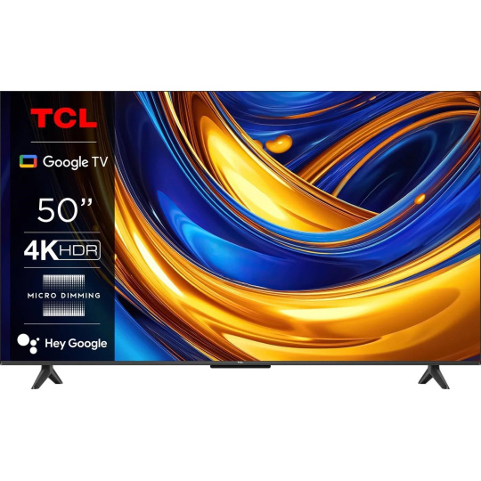 TCL 50" TV, 4K Full HD, Google TV, HDR, WiFi, Bluetooth, herní režim