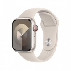 APPLE Watch Series 9 GPS + Cellular 45mm Starlight Aluminium Case with Starlight Sport Band - M/L