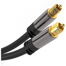 Kábel PremiumCord Toslink M/M, 6 mm, 2 m, čierny Kábel PremiumCord Toslink M/M, 6 mm, 2 m, čierny
