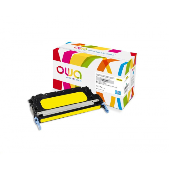 OWA Armor toner pre HP Color Laserjet 3800, 8000 strán, Q7582A JUMBO, žltá/žltá