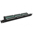 Solarix Patch panel 24 x RJ45 CAT5E UTP s prepojovacou lištou 1U SX24L-5E-UTP-BK-N