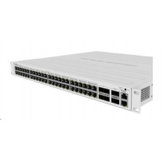 MikroTik Cloud Router Switch CRS354-48P-4S+2Q+RM, 650MHz CPU, 64MB, 1x10/100, 48xGLAN(PoE), 4xSFP+, 2xQSFP, vrátane. L5