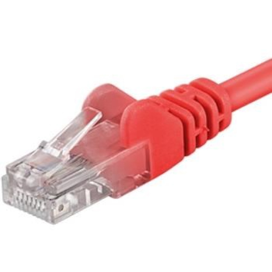 PremiumCord Patch kabel UTP RJ45-RJ45 CAT6 10m červená