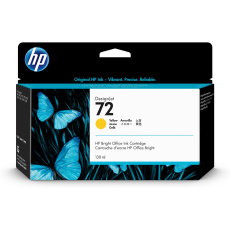 HP 72 Yellow DJ Ink Cart, 130 ml, C9373A