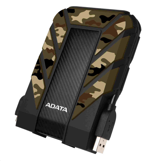 Externý pevný disk ADATA 1TB 2,5" USB 3.1 DashDrive Durable HD710M Pro, kamufláž (guma, odolný voči nárazom/vode/prachu)