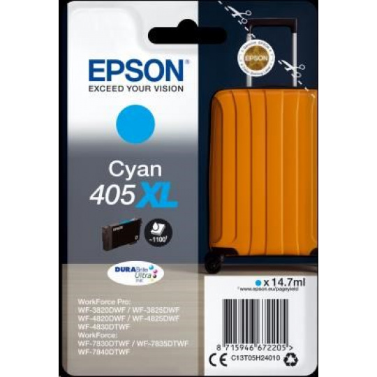 Jednorazové balenie atramentu EPSON Cyan 405XL Durabrite Ultra