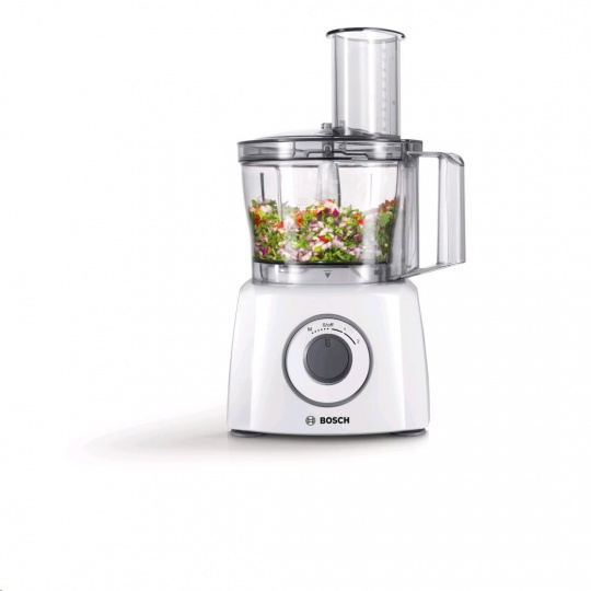 Bosch MCM 3200 W MultiTalent 3 bílá food processor, 800 W, 2.3 l mísa, 30+ funkcí,SmartStorage, nerezové příslušenství Bosch MCM 3200 W MultiTalent 3 bílá food processor, 800 W, 2.3 l mísa, 30+ funkcí,SmartStorage, nerezové příslušenství