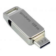 GOODRAM Flash disk 128 GB ODA3, USB 3.2, strieborná