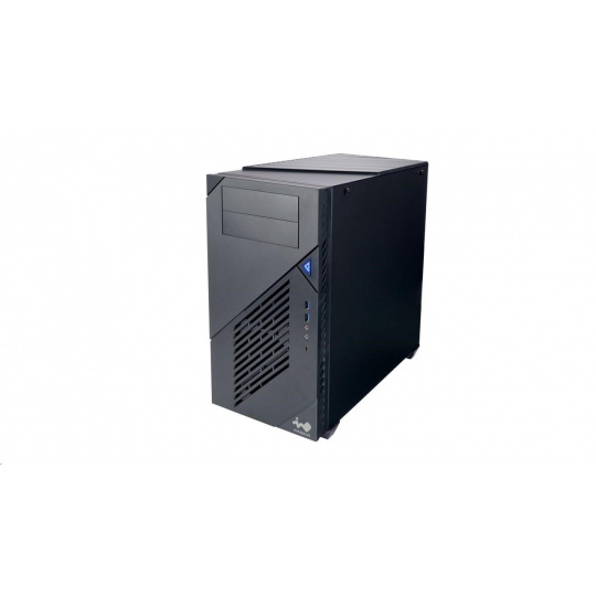 IN WIN case C200, mid tower, 166mm ventilátor, 2x2.5", 5x5.25", 1 x USB Type-C, 2x USB 3.0 / HD Audio / čierna