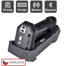 Virtuos CCD 2D průmyslová bezdrátová čtečka HW-857, USB, tmavě šedá Virtuos CCD 2D průmyslová bezdrátová čtečka HW-857, USB, tmavě šedá