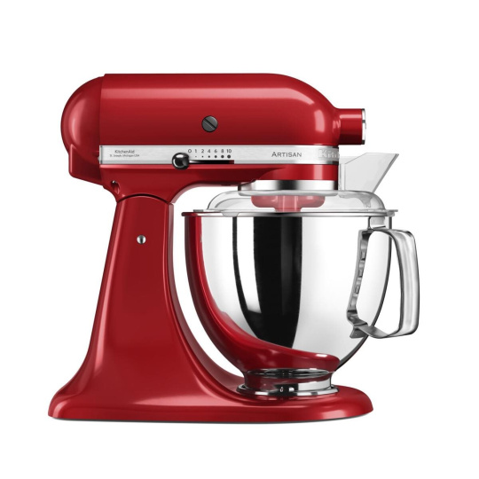 KitchenAid Artisan 5KSM175PSEER kuchyňský robot, 10 rychlostí, planetární systém, celokovová konstrukce, královská rudá