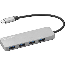 Sandberg USB-C to 4 x USB 3.0 Hub SAVER Sandberg USB-C to 4 x USB 3.0 Hub SAVER