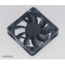 Ventilátor AKASA AK-6015MS, 60 x 15 mm, zapuzdrené ložisko, čierny