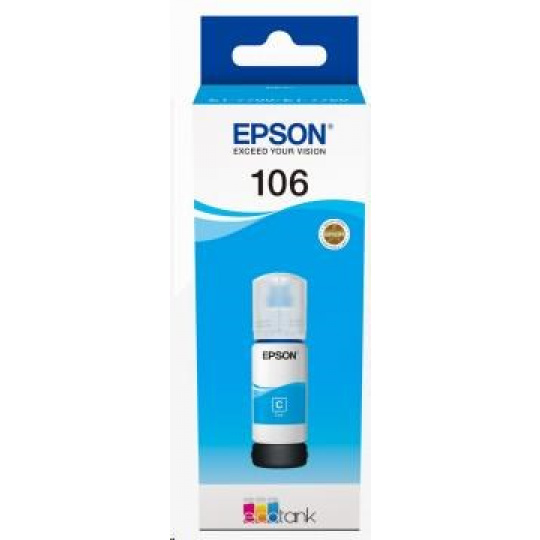 Fľaštička s atramentom EPSON 106 EcoTank Cyan