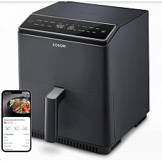 BAZAR - BAZAR - Cosori Dual Blaze 6.4L SMART horkovzdušná  fritéza + 5x špíz a gril. rošt, black - Poškozený obal (Kompl