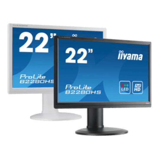 iiyama ProLite XUB2292HSU-W6, 54.6cm (21.5''), Full HD, USB, kit (USB), white