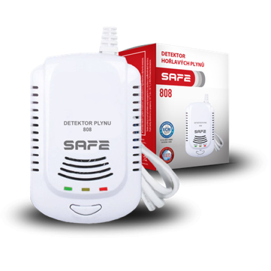 Safe Detektor hořlavých a výbušných plynů 808 - hlásič zemního plynu Safe Detektor hořlavých a výbušných plynů 808 - hlásič zemního plynu