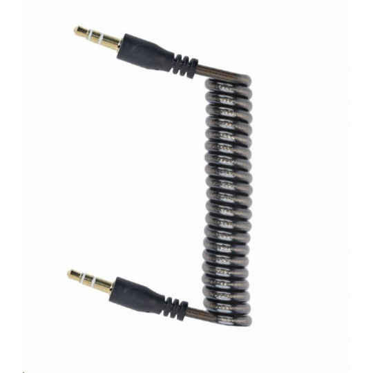 GEMBIRD CABLEXPERT kábel 3,5 mm M/M jack, 1,8 m, krútený, audio