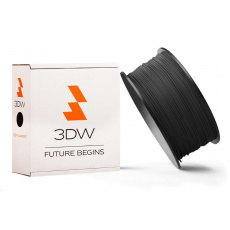 3DW - ABS vlákno pre 3D tlačiarne, priemer struny 1,75 mm, farba čierna, hmotnosť 0,5 kg, teplota tlače 220-250 °C