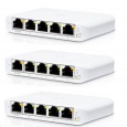 UBNT UniFi Switch USW-Flex-Mini-3, 3-pack [5xGigabit, 1xPoE In]