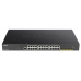 BAZAR - D-Link DGS-1250-28XMP 28-port Gigabit Smart PoE Switch, 24x GbE PoE+, 4x SFP+, PoE 370W - Poškozený obal (Komple