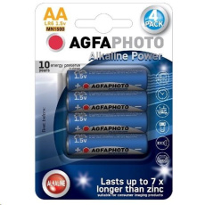 AgfaPhoto Power alkalická baterie LR06/AA, blistr 4ks