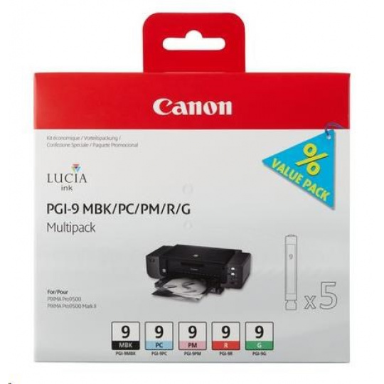 Canon BJ Cartridge PGI-9 MBK/PC/PM/R/G Multi Pack