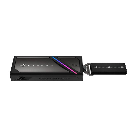 ASUS Externí box pro SSD M.2 ROG STRIX AIOLOS, USB 3.2 Gen 2x2, ARGB, černá
