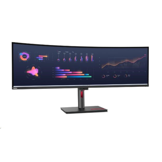 LENOVO LCD ThinkVision P49w-30 - 49" IPS,matný,32:9,5120x1440,178/178,6ms,350cd,2000:1,DP,HDMI,THb,VESA,3Y