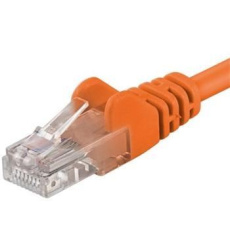 PremiumCord Patch kabel UTP RJ45-RJ45 CAT6 1m oranžová