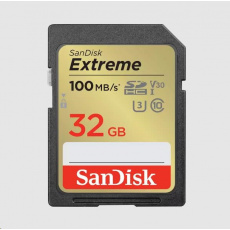 Karta SanDisk SDHC 32 GB Extreme (100 MB/s triedy 10, UHS-I U3 V30)