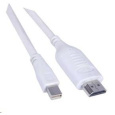 PREMIUMCORD Mini DisplayPort - HDMI kábel 5 m, biely