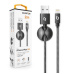 ALIGATOR datový kabel  PREMIUM 2A, Lightning, délka 2 m, černá