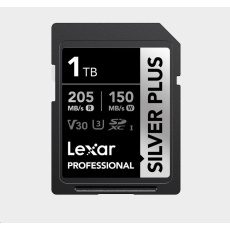 Lexar SDXC Professional SILVER Plus 1066x UHS-I/U3/A2/4K R205/W150 (V30) 1TB Lexar SDXC Professional SILVER Plus 1066x UHS-I/U3/A2/4K R205/W150 (V30) 1TB