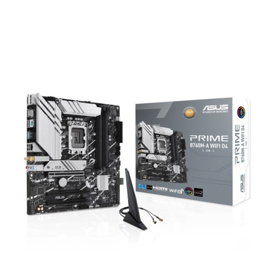 ASUS MB Sc LGA1700 PRIME B760M-A DDR4 CSM, Intel B760, 4xDDR4, 1xDP, 2xHDMI, mATX