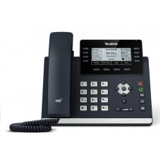 Yealink SIP-T43U IP telefon, 3,7" 360x160 grafický, 2x RJ45 10/100/1000, PoE, 12x SIP, 2x USB, bez adaptéru