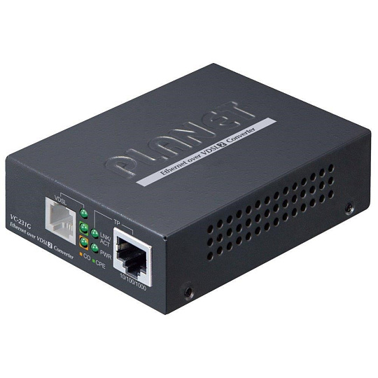 Planet VC-231Gv2, Eth. VDSL2 konvertor, 1000Base-T, master/slave, profil 30a/35b, G.993.5 Vectoring, G.INP, RJ-11 Planet VC-231Gv2, Eth. VDSL2 konvertor, 1000Base-T, master/slave, profil 30a/35b, G.993.5 Vectoring, G.INP, RJ-11