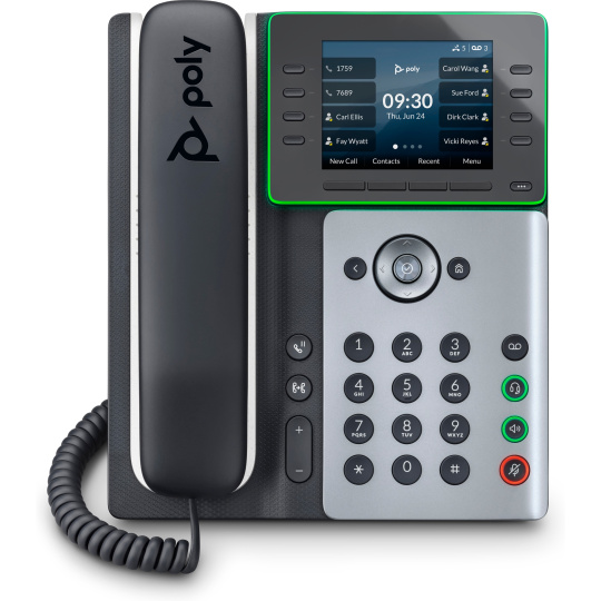 Poly Edge E350 IP telefon, PoE