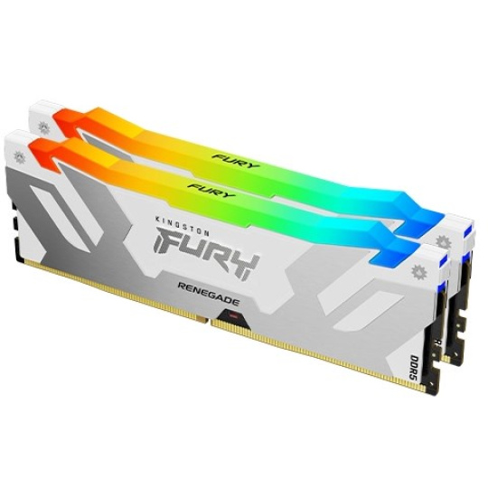 KINGSTON DIMM DDR5 32GB (Kit of 2) 6400MT/s CL32 FURY Renegade Bílá RGB XMP
