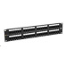 Solarix Patch panel 48 x RJ45 CAT5E UTP 150 MHz čierny 2U SX48-5E-UTP-BK