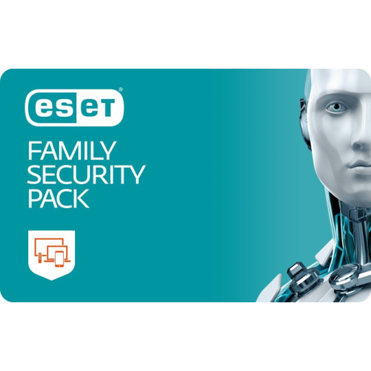 ESET Family Security Pack pre  8 zariadenia, predĺženie licencie na 2 roky